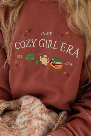 Sweater "in my cozy girl era"